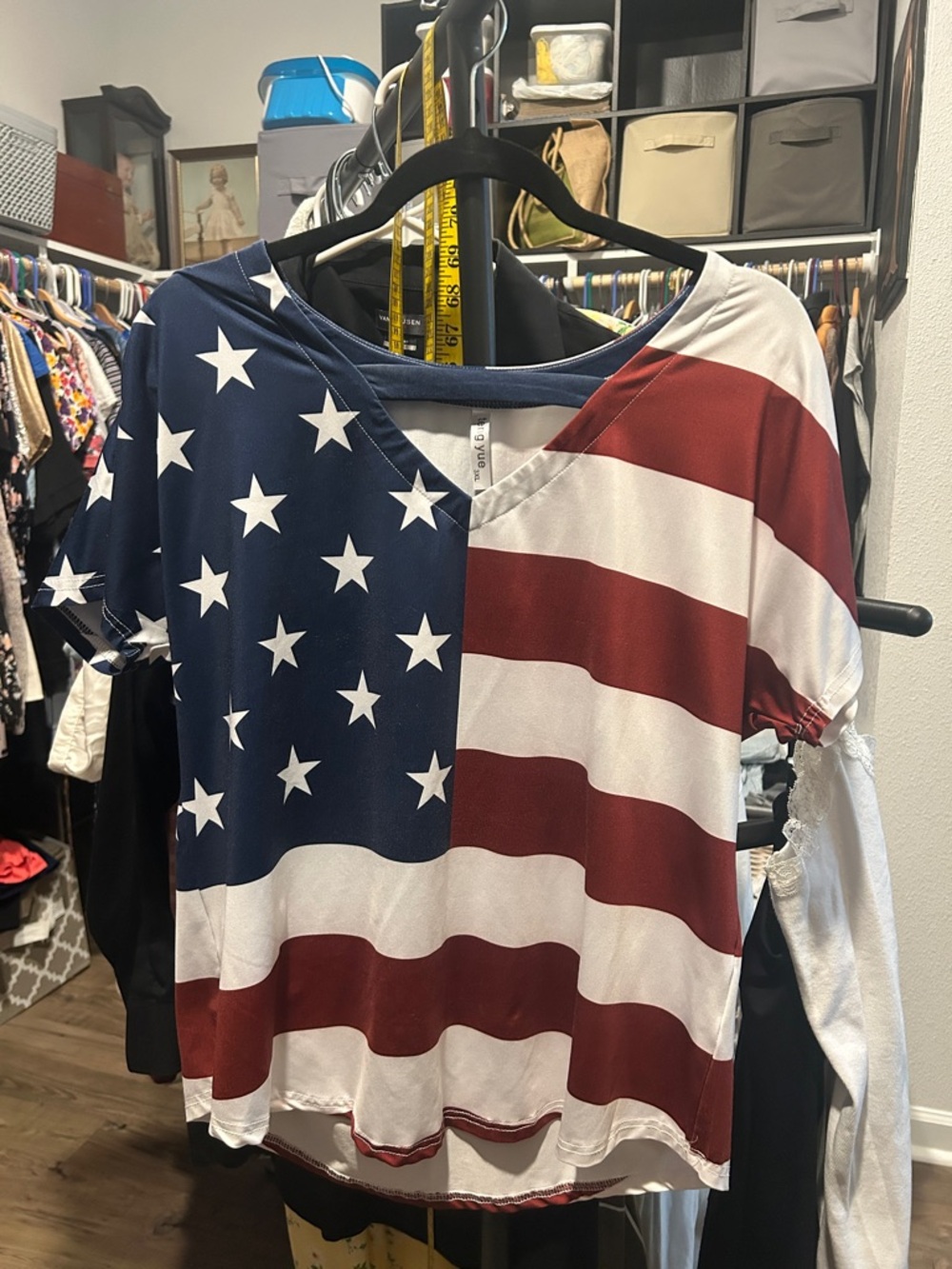 American Flag Short Sleeve Tee - Red, White & Blue